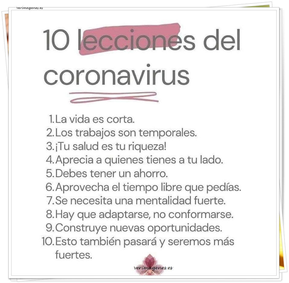 Imagen de 10 Lecciones Del Coronavirus