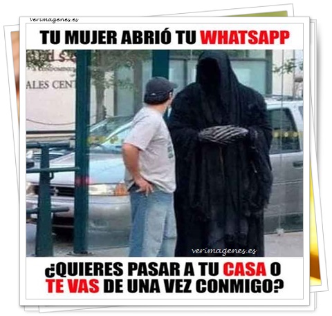 Imagen Tu mujer abrió tú whatsapp