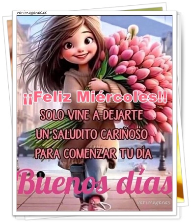 Imagen de Feliz Miércoles. Que este día traiga paz a tu mente y luz a tu corazón
