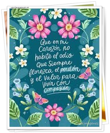 Imagen Que en mi corazón no habite el odio