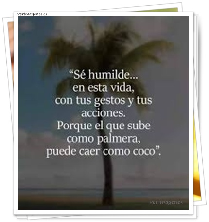Imagen de Sé humilde en esta vida