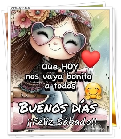 Imagen de Feliz Sábado. Día de felicidad, descanso y buena energía