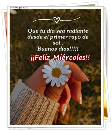 Imagen de Feliz Miércoles. Un Día Lleno De Luz Y Buenas Intenciones