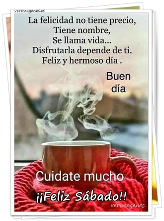 Imagen de Feliz Sábado. Que Tu Día Tenga Paz Y Alegría