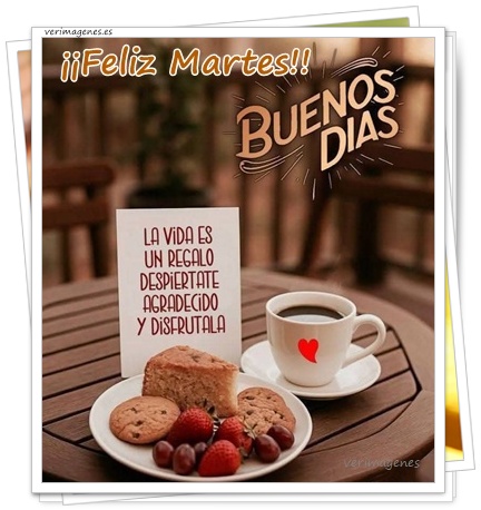 Imagen de Feliz Martes. Que Tengas Un Día Lleno De Calma Y Sonrisas