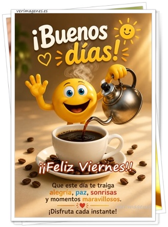 Imagen de Feliz Viernes. Prepárate Para Un Fin De Semana Lleno De Nuevas Oportunidades. ¡Disfruta Cada Instante!