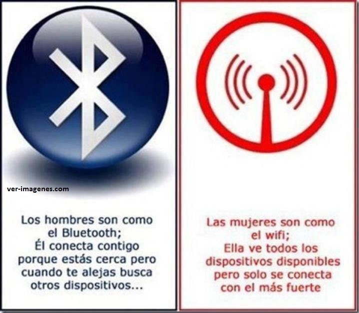 Imagen de El Hombre Es Como El Bluetooth, La Mujer Como El Wifi
